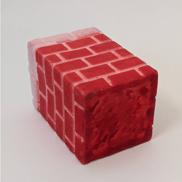 Vintage Mid-Century Christmas Candle, Chimneylite Red Brick Chimney, Kitschy 50s - Picture 5 of 10